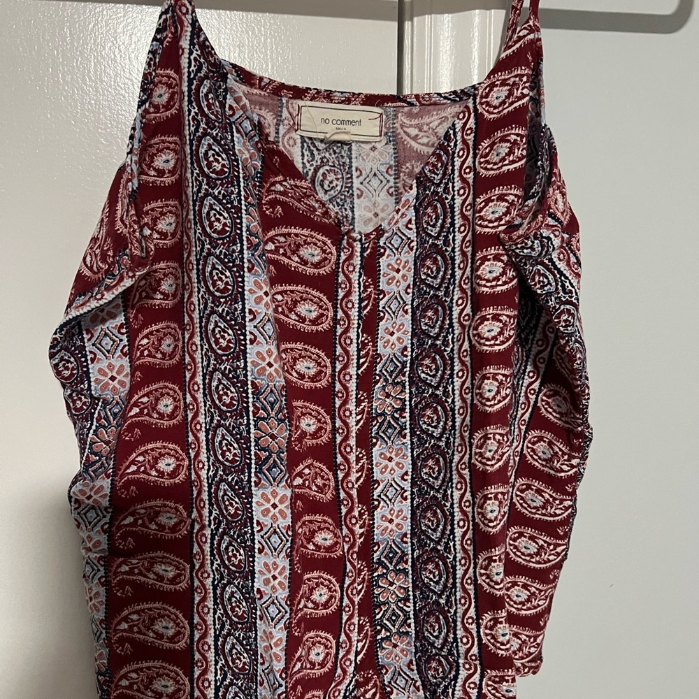 Red tribal shirt